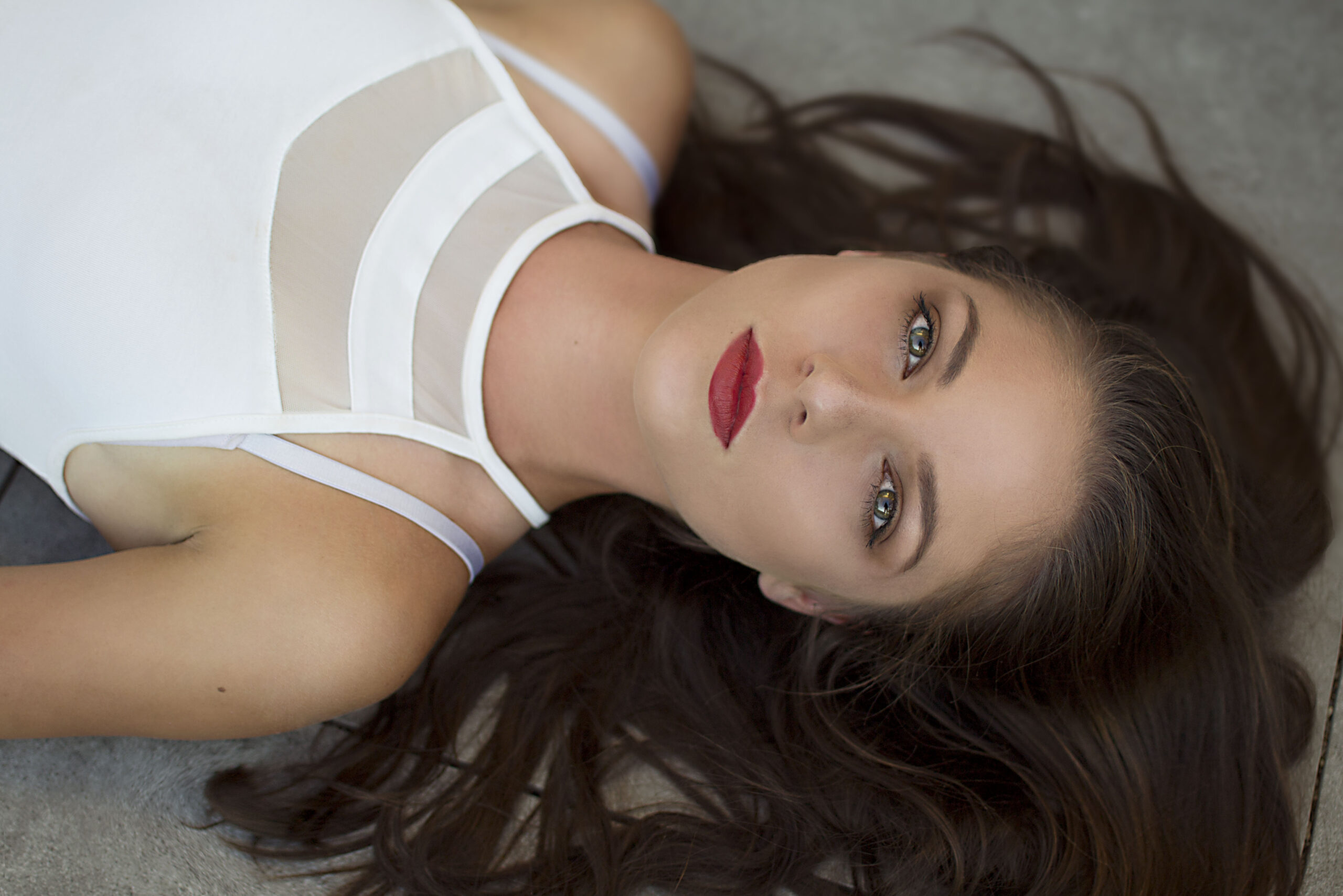 Girl, Portrait, Red Lips